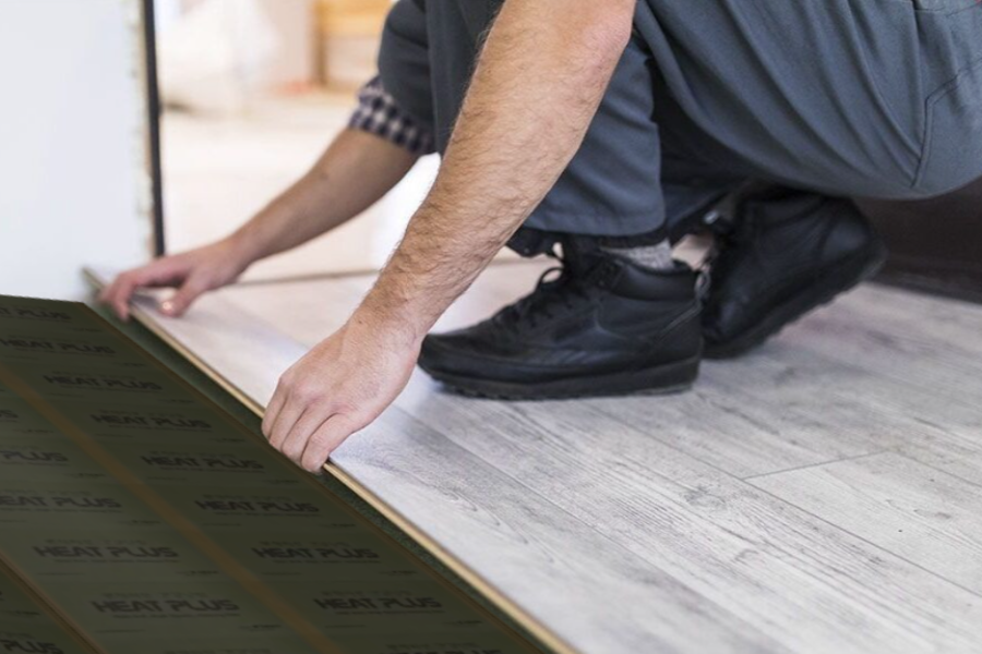 Sistema de calefacción radiante con película de calor para pisos, fácil de instalar y duradero.